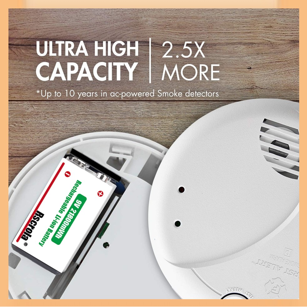 Rechargeable 9V Battery, 21800 - Smoke Detector Interconnected review and price