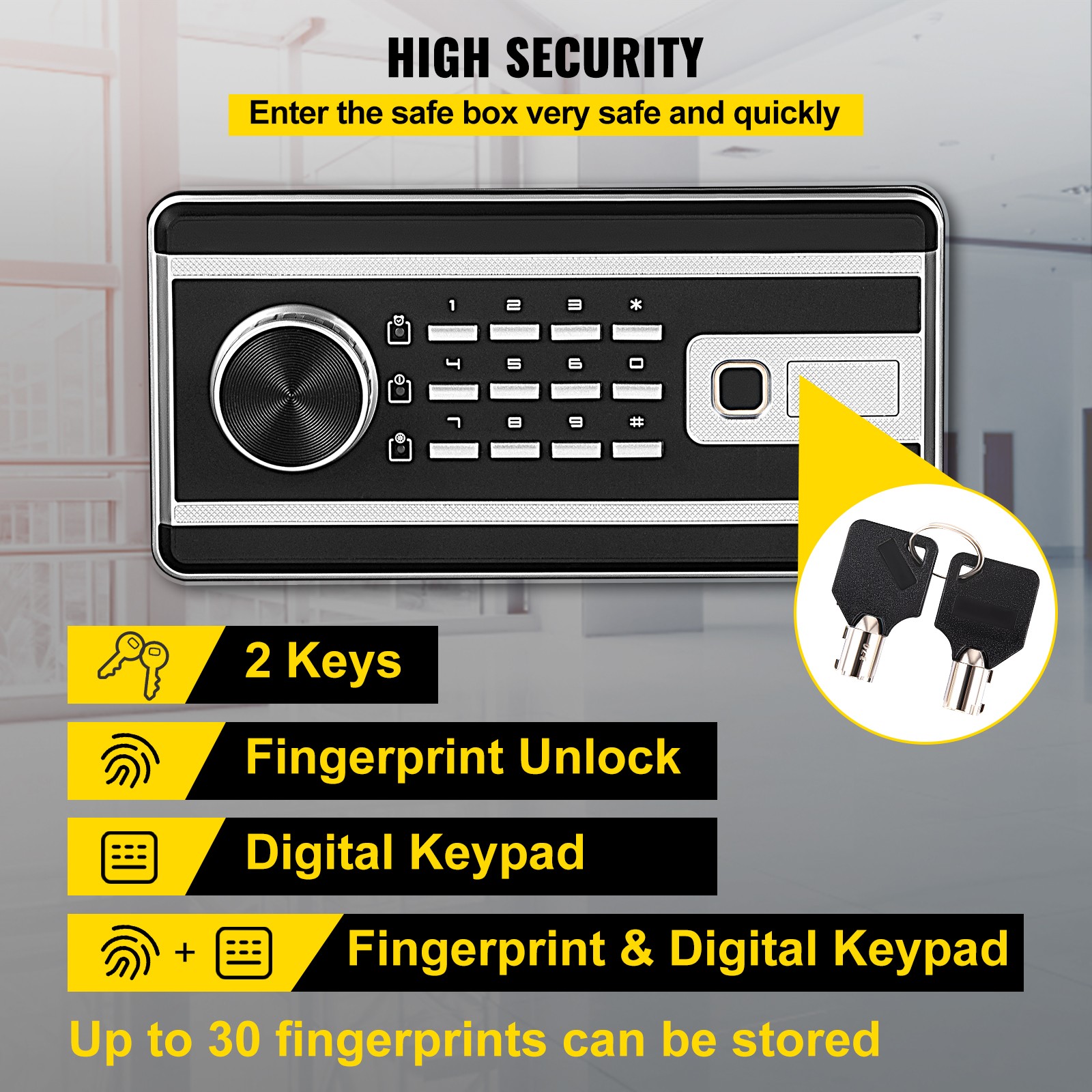 Safe Box Lock Security 2.1 Cub - Lockbox Key Secure review and price